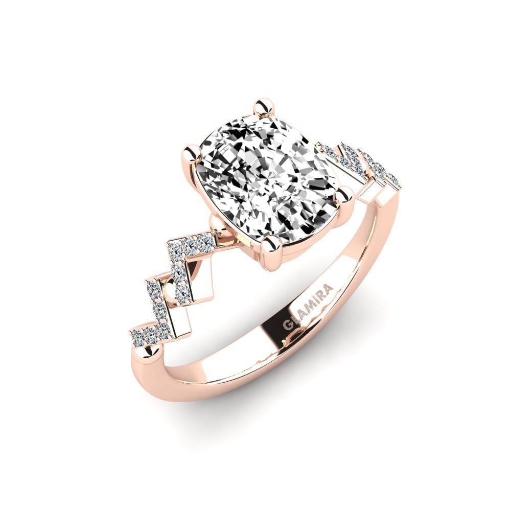 Moissanite Engagement Ring Wollega - Cushion