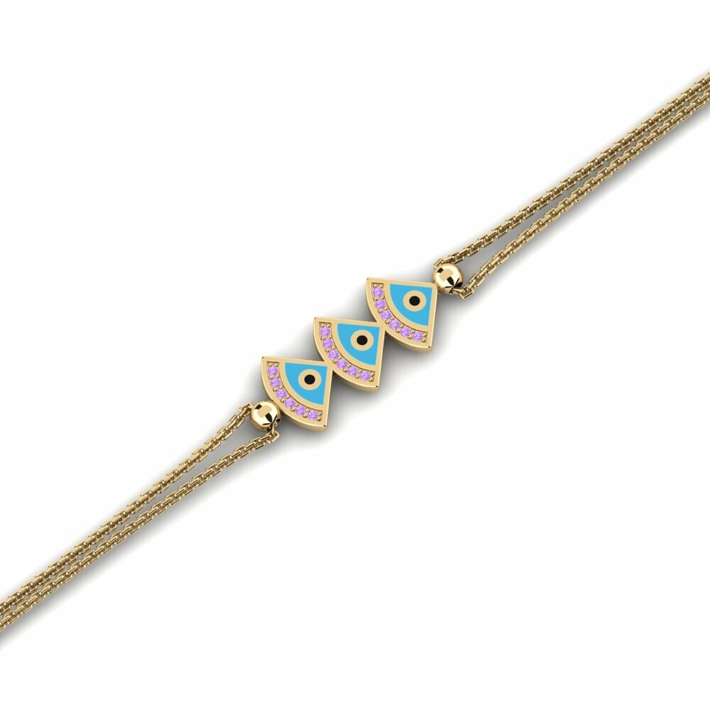 Améthyste Bracelet pour femme Feuil