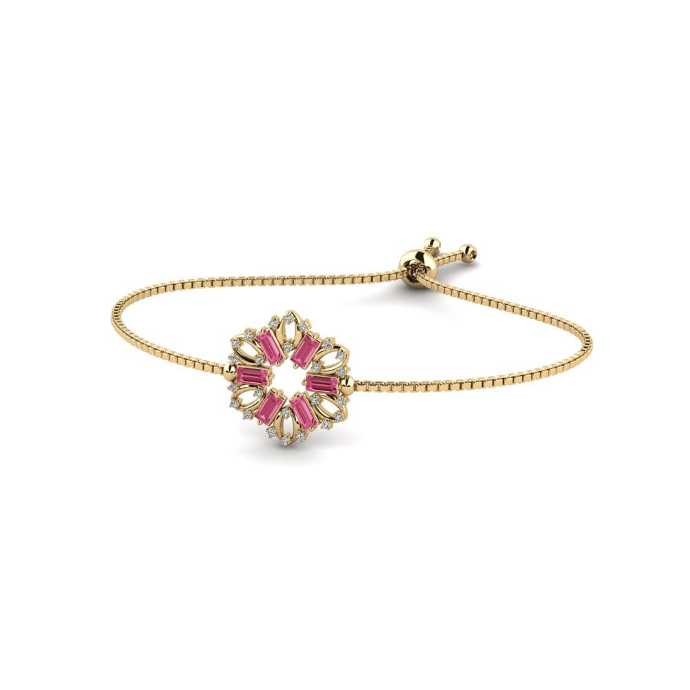 Zafiro Rosado Pulsera de Mujer Fliondesort