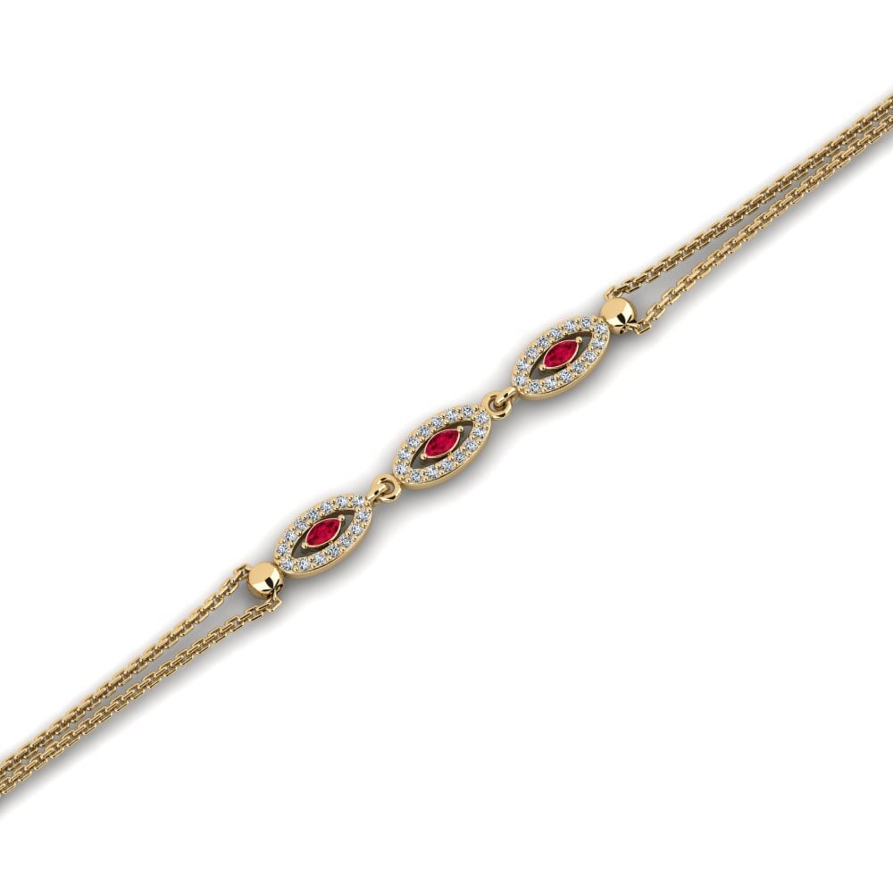 Marquise Ruby Women's Bracelet Gazille