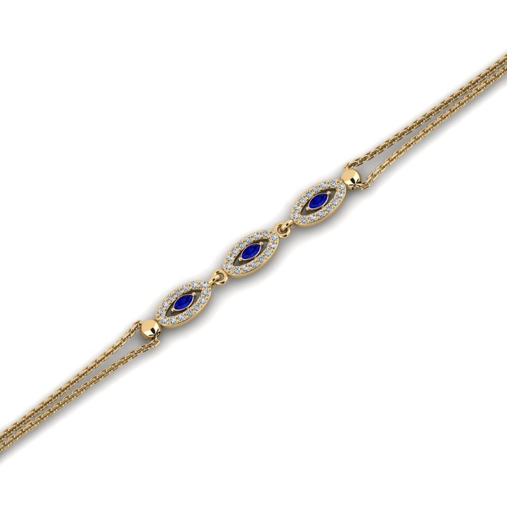 Marquise Sapphire Women's Bracelet Gazille