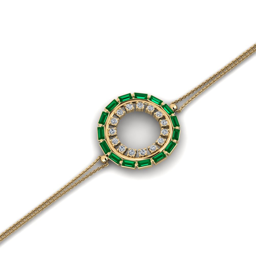 Green Zirconia Women's Bracelet Outrancier