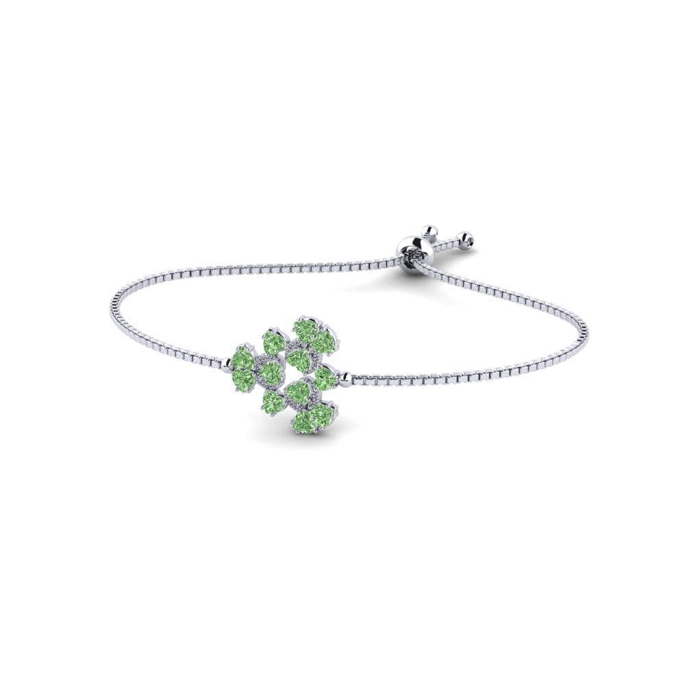 Paladio Diamante Verde Pulsera de Mujer Outspin