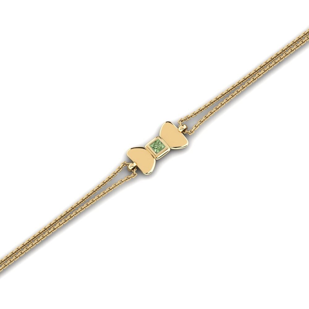Princess Green Diamond Women's Bracelet Oxbow