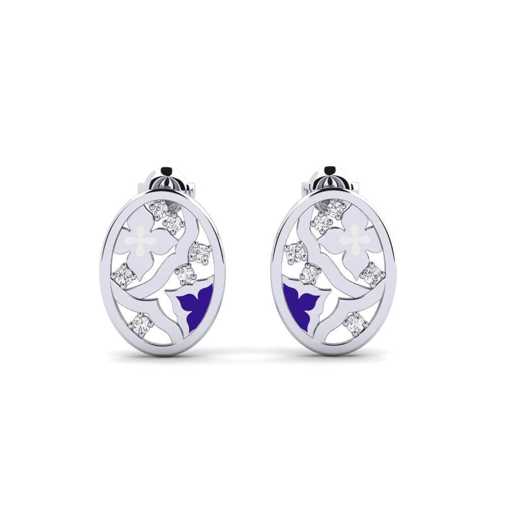 Pendientes Diamante Pendientes de botón