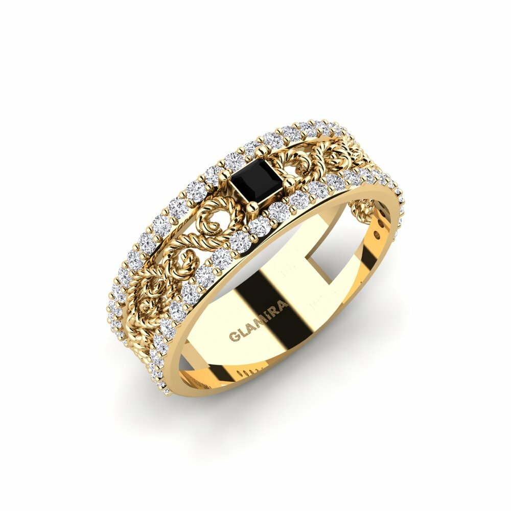 Diamante Negro Anillo de compromiso Madytos