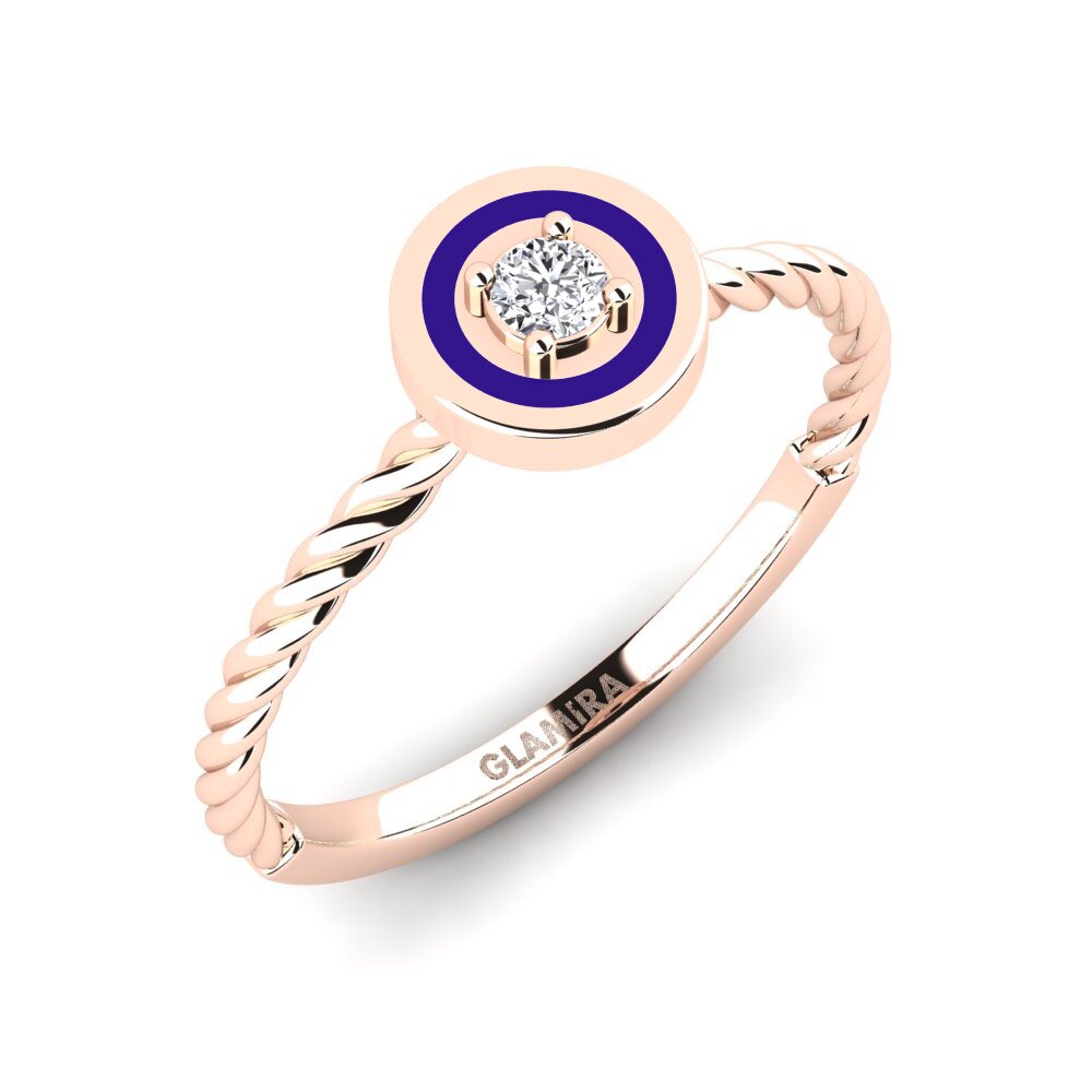 14K Rood Goud Laboratorium Gekweekte Diamant Ringen Tanji