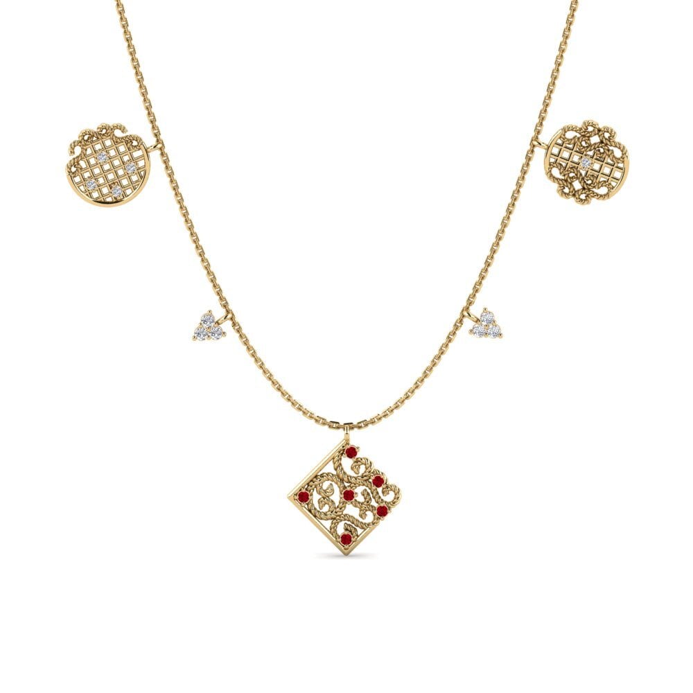 Circonita Roja Collar de Mujer Umnduze