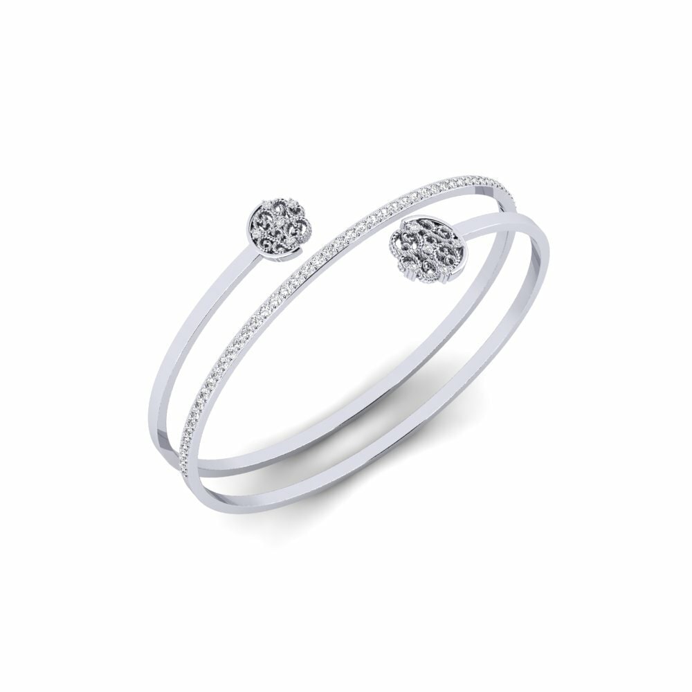 Or Blanc 585 Bracelet pour femme Zakros