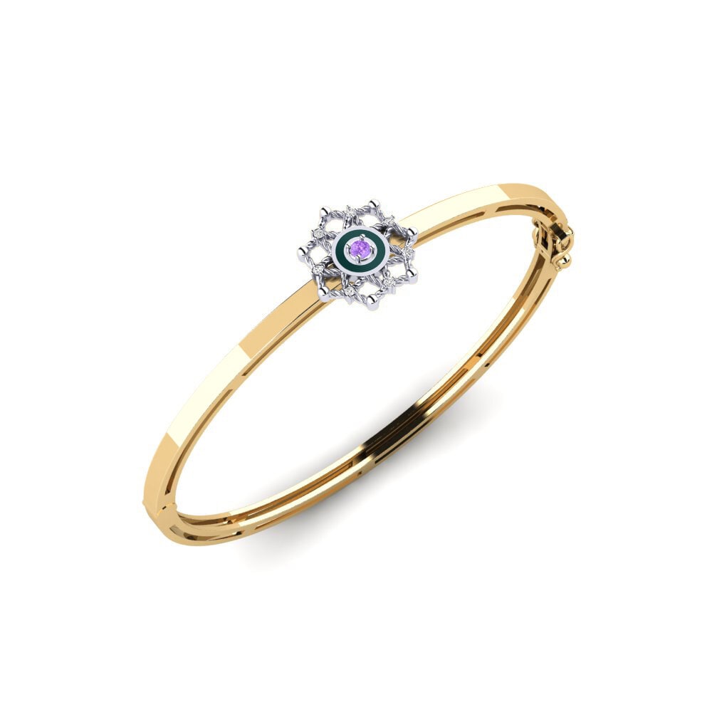 Améthyste Bracelet jonc femme Bartica