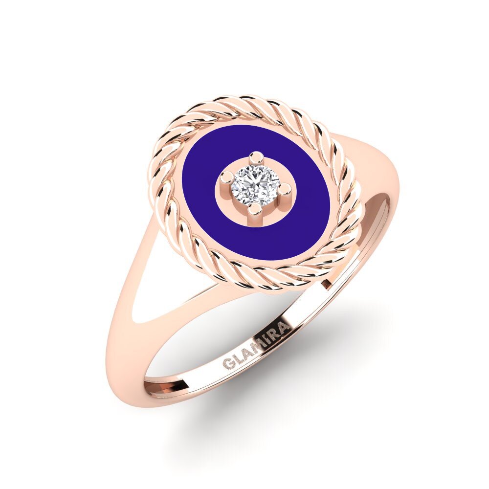 14K Rood Goud Laboratorium Gekweekte Diamant Ringen Calgary