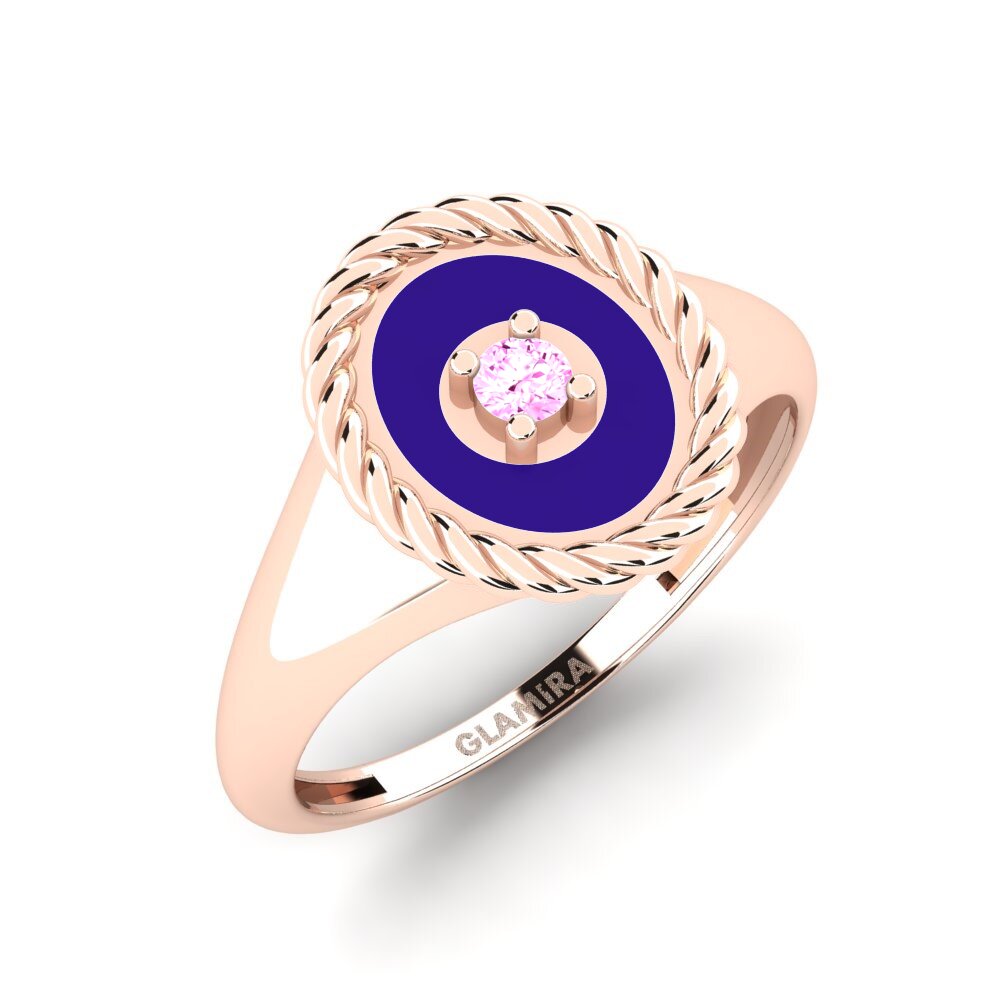 14K Rood Goud Roze Saffier Ringen Calgary