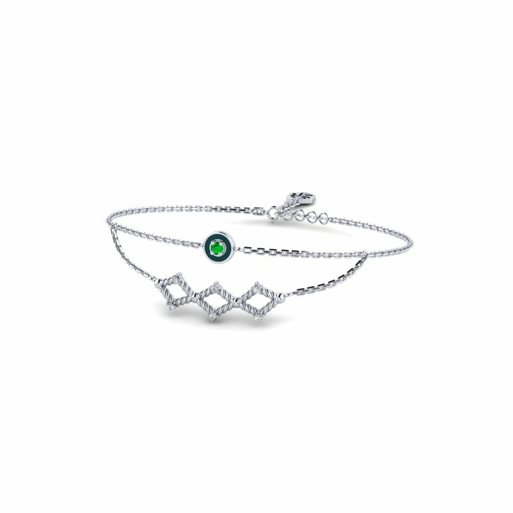 Or Blanc 585 Bracelet pour femme Embu