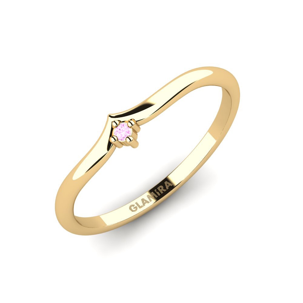 14K Geel Goud Roze Saffier Ringen Empiricism