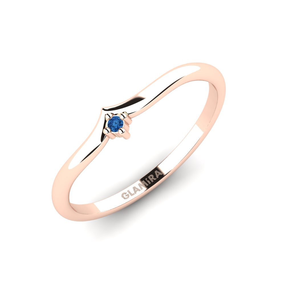 14K Rood Goud Donker Blauwe Zirkoon Ringen Empiricism