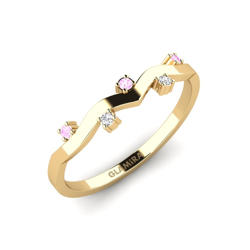 14K Geel Goud Roze Saffier Ringen Empiricist