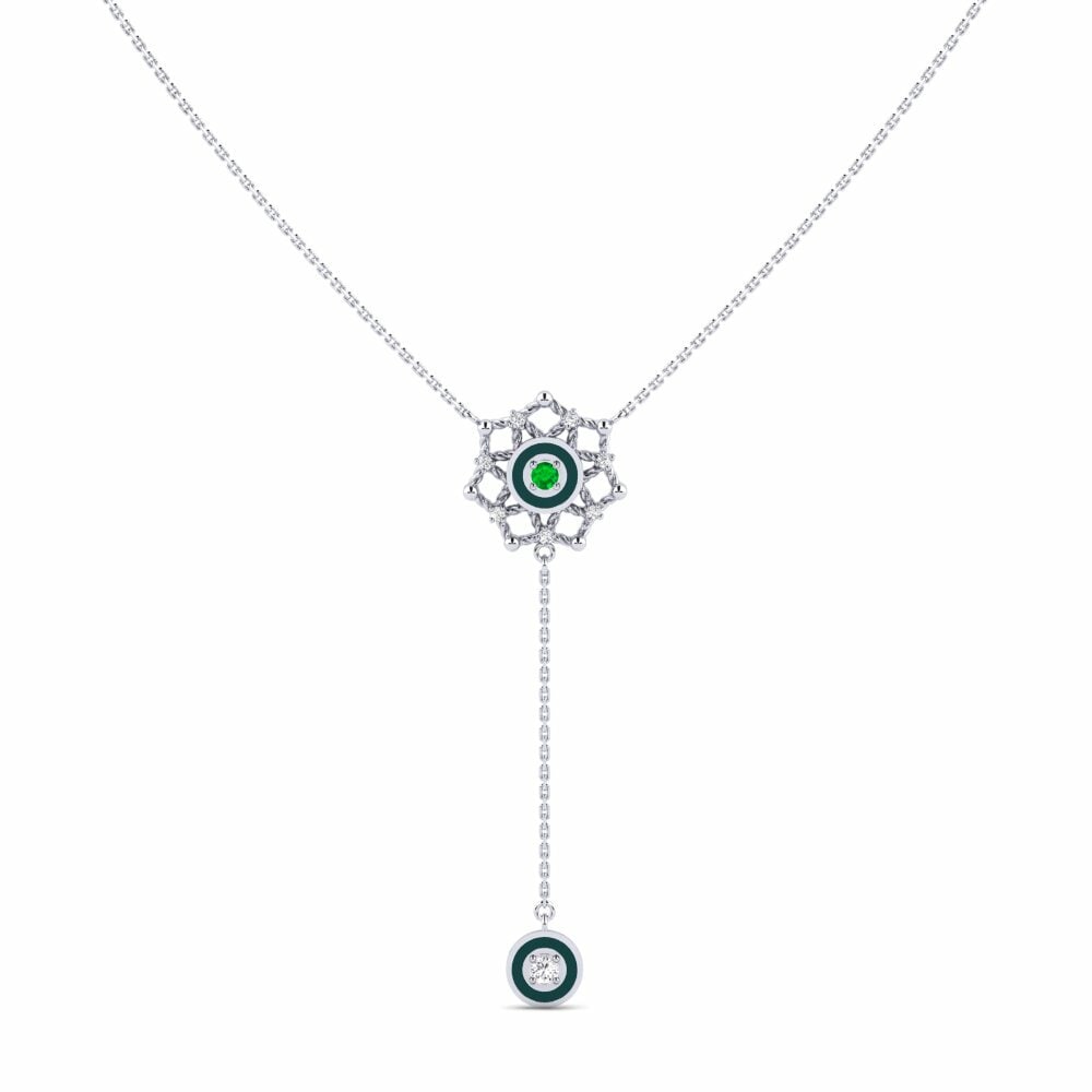Dây chuyền Platin trắng Lariat