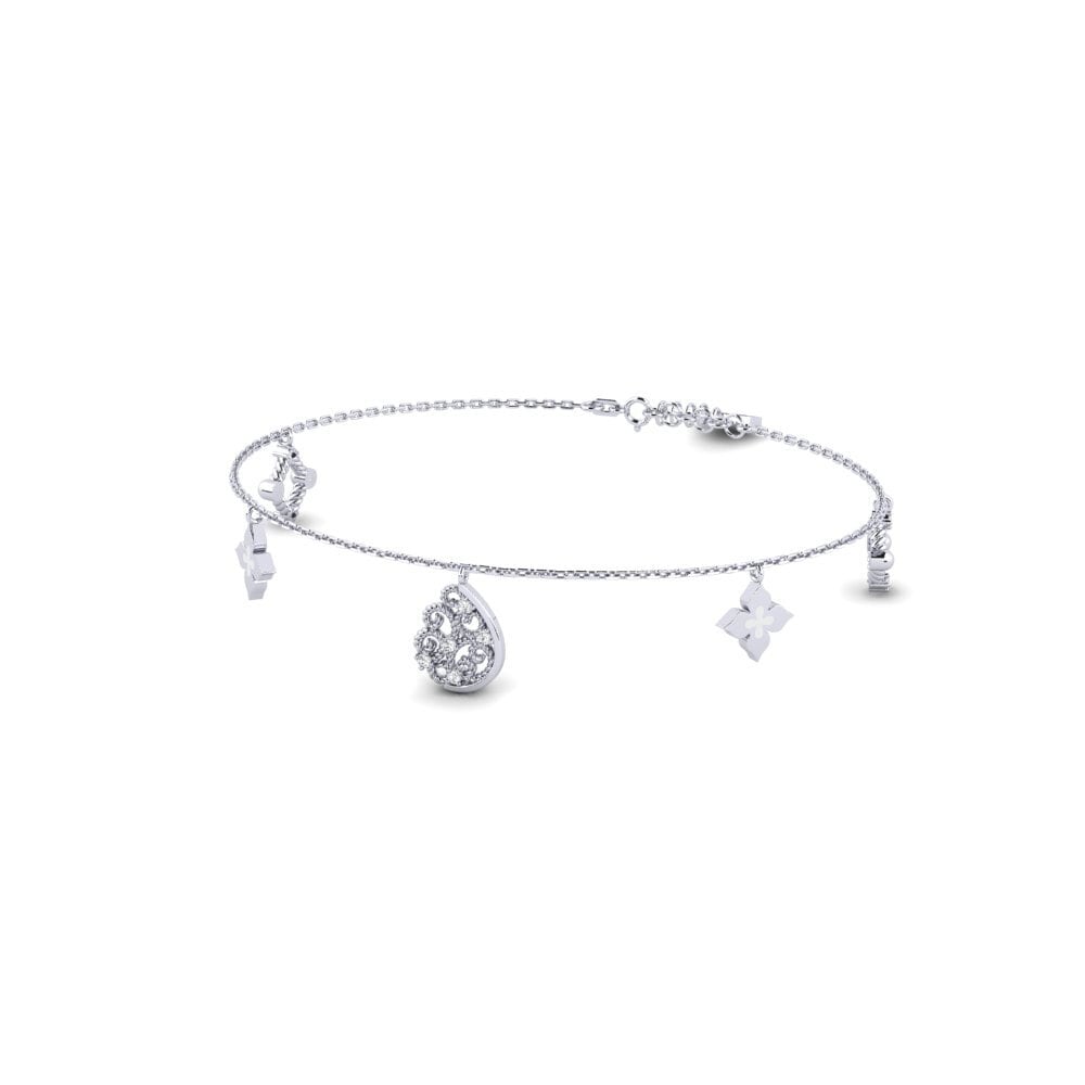 Or Blanc 585 Bracelet pour femme Eretria