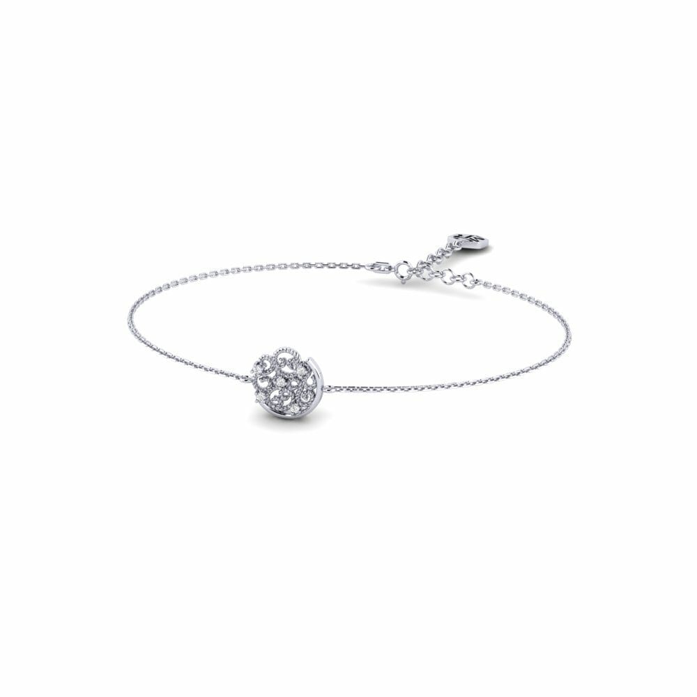 Or Blanc 585 Bracelet pour femme Helorus