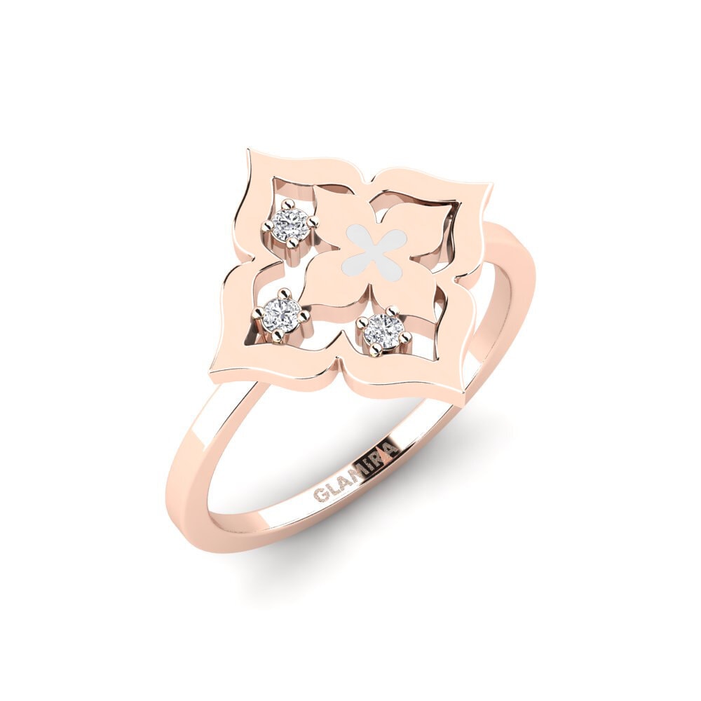 14K Rood Goud Laboratorium Gekweekte Diamant Ringen Imply