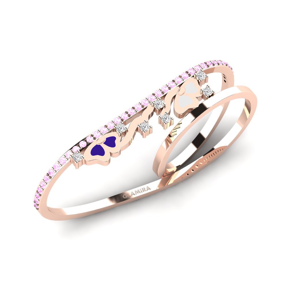 14K Rood Goud Roze Saffier Ringen Innovator