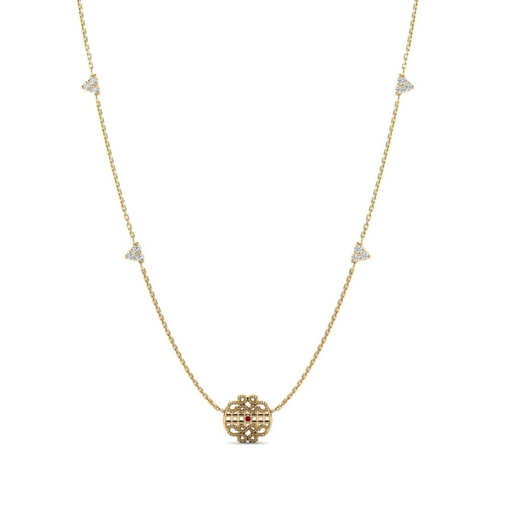 Circonita Roja Collar de Mujer Kariba