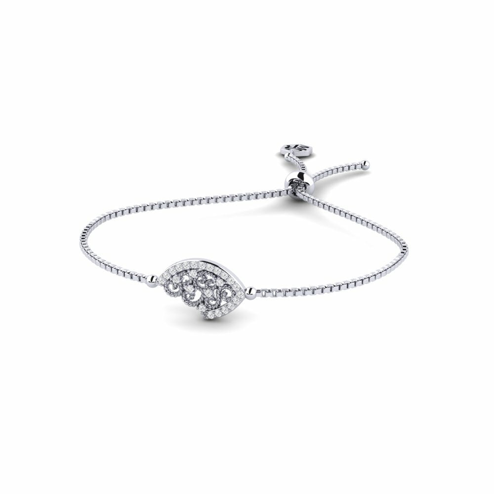 Or Blanc 585 Bracelet pour femme Kasmenai