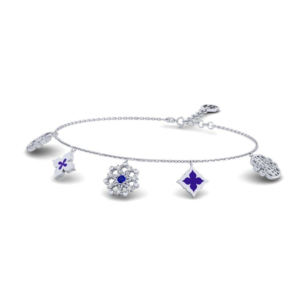 Or Blanc 585 Bracelet pour femme Liliom