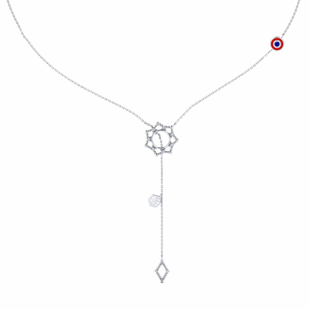 Bạc Đá Sapphire Dây chuyền nữ Loyangalani