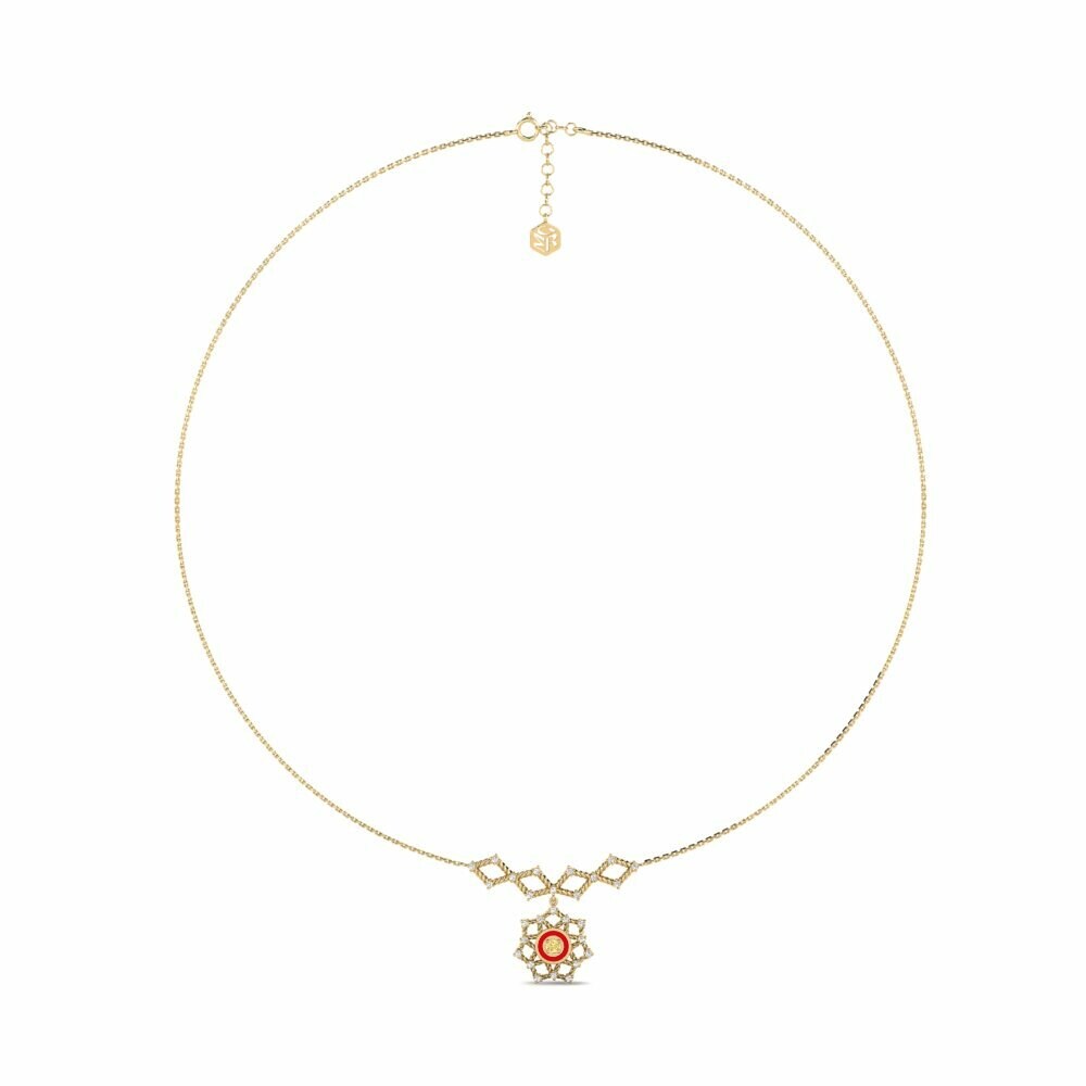 Vàng 18K Kim Cương Vàng Dây chuyền nữ Mahaica
