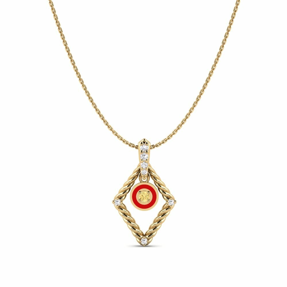 Vàng 18K Kim Cương Vàng Mặt dây chuyền nữ Muranga