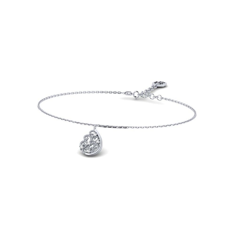 Or Blanc 585 Bracelet pour femme Brauron