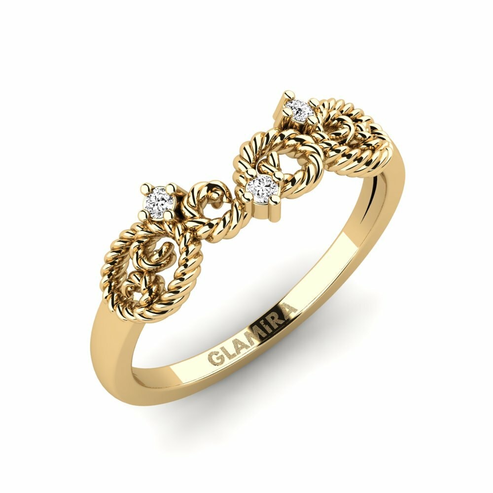 Moissanite Anello da mignolo Elateiq
