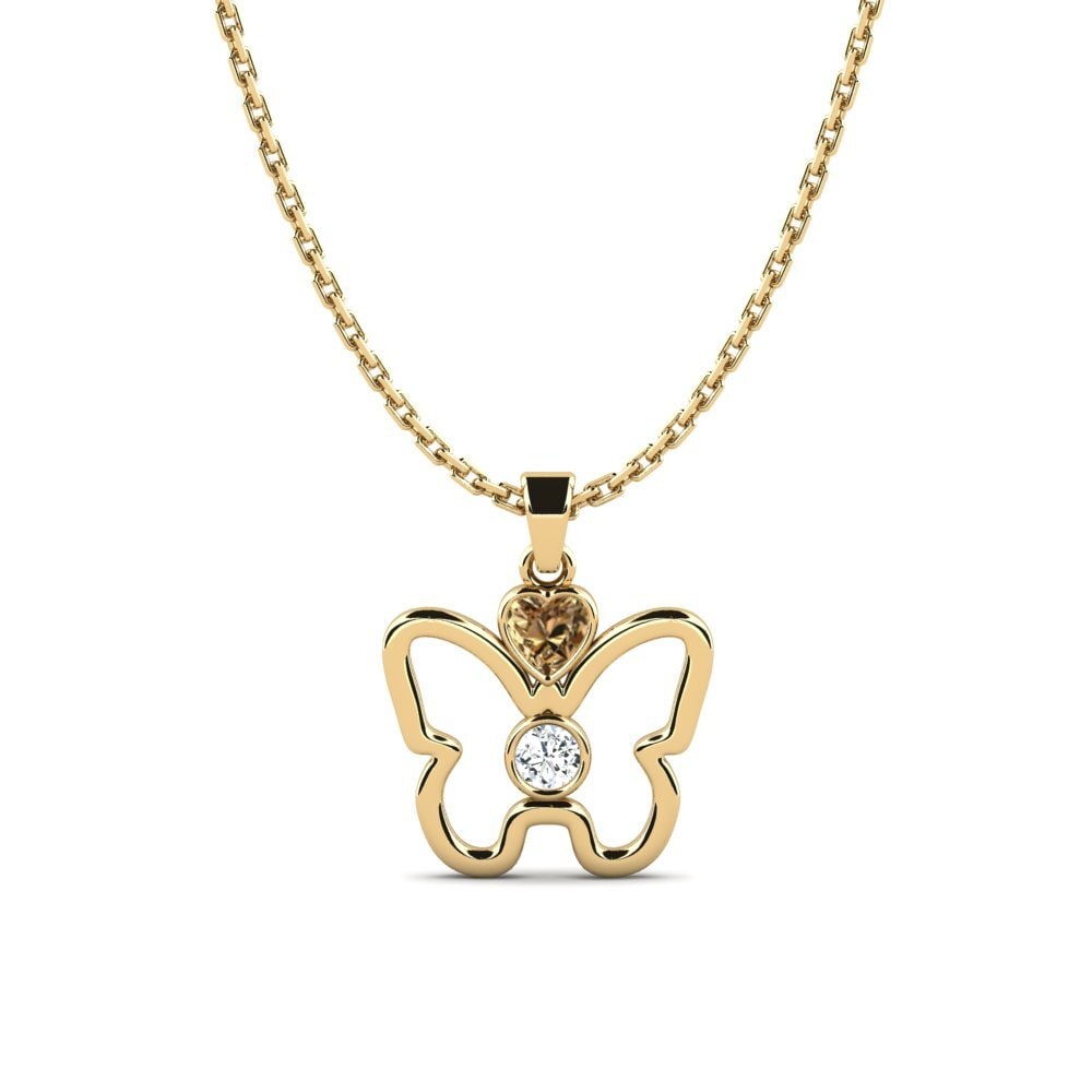 Brown Diamond Women's Pendant Primordial