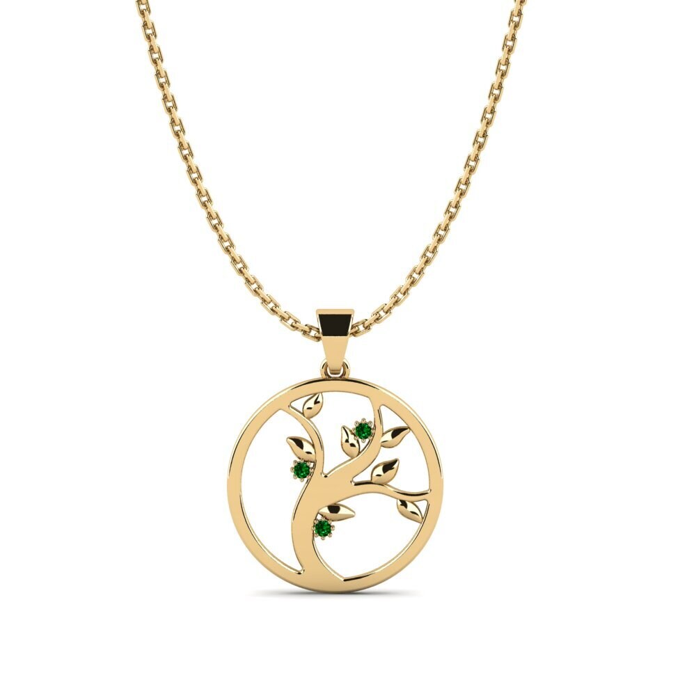 Circonita Verde Colgante de Mujer Privier