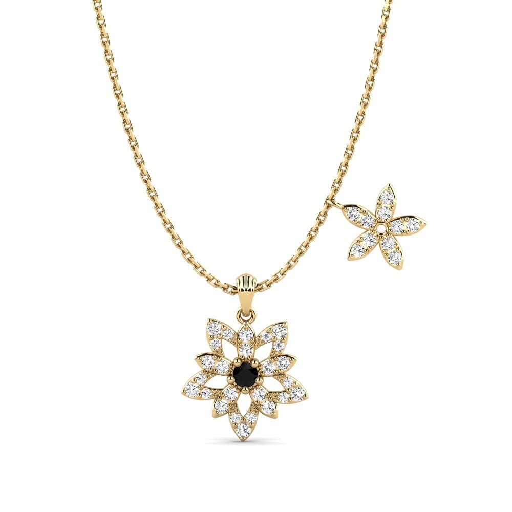 Black Onyx Women's Necklace Proche