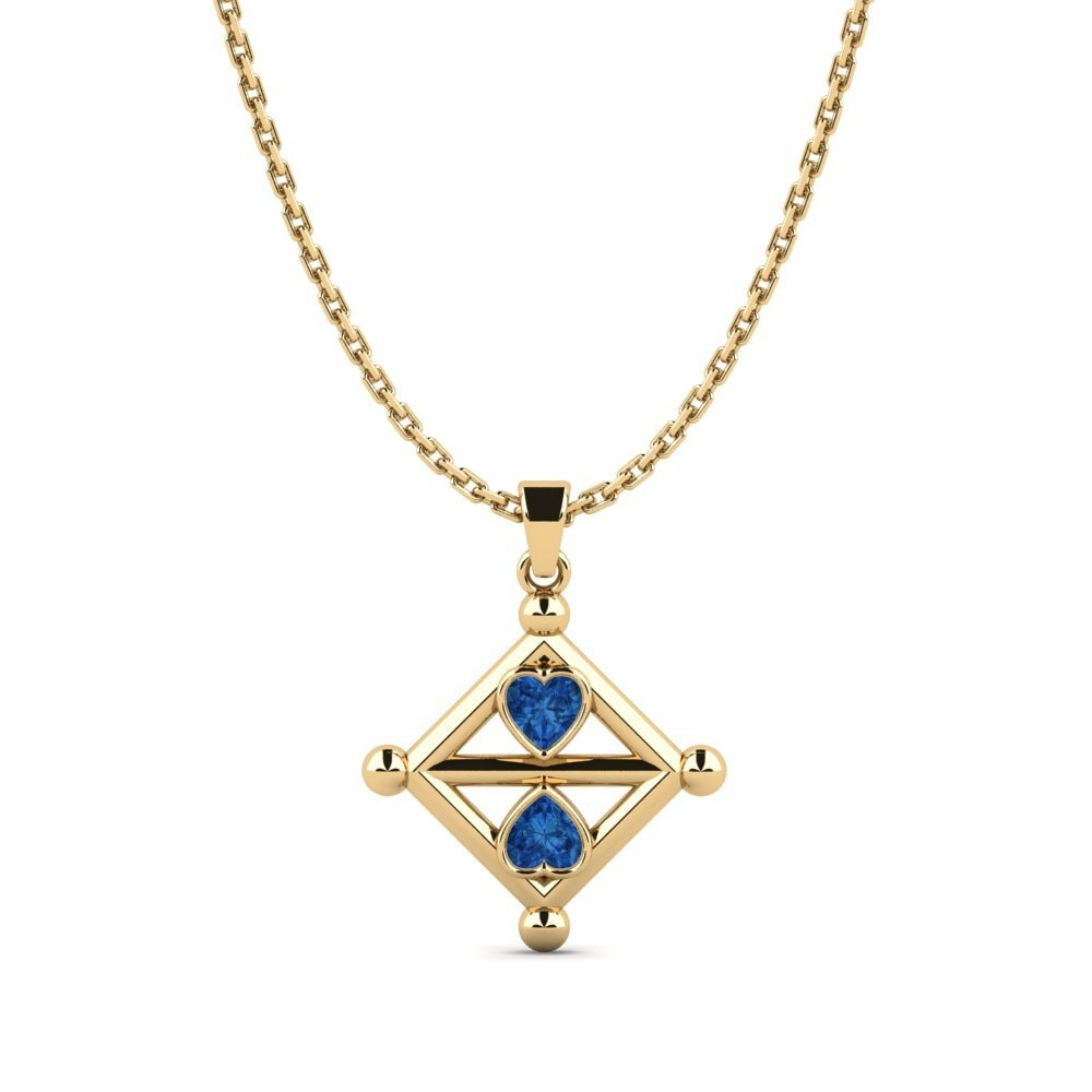 Dark Blue Zirconia Women's Pendant Producteur