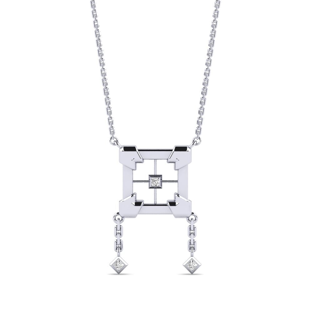 Moissanite Women's Necklace Prong
