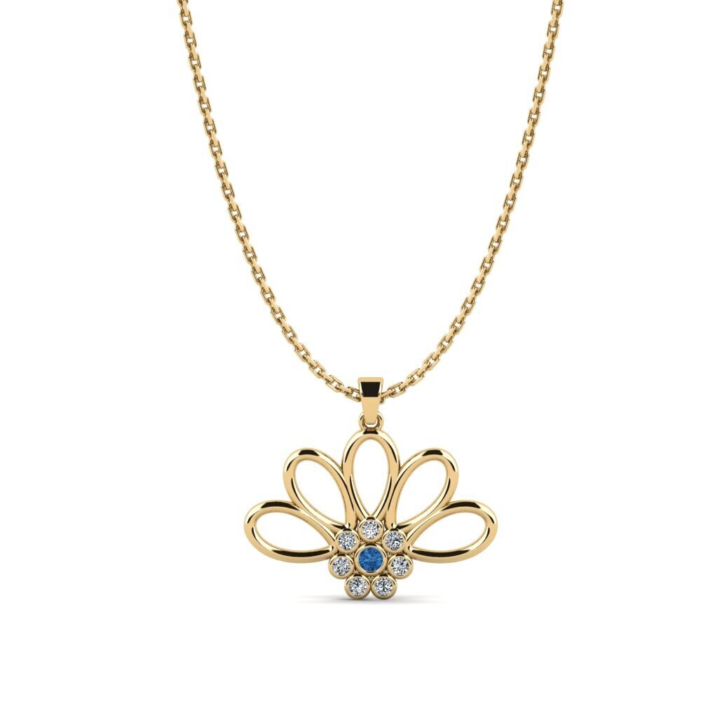 Dark Blue Zirconia Women's Pendant Zetar