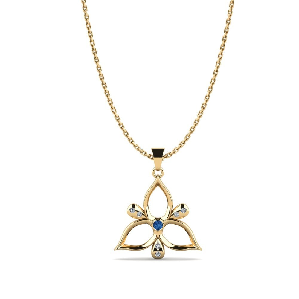 Dark Blue Zirconia Women's Pendant Ziceryon
