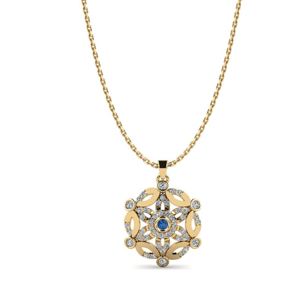 Dark Blue Zirconia Women's Pendant Zing