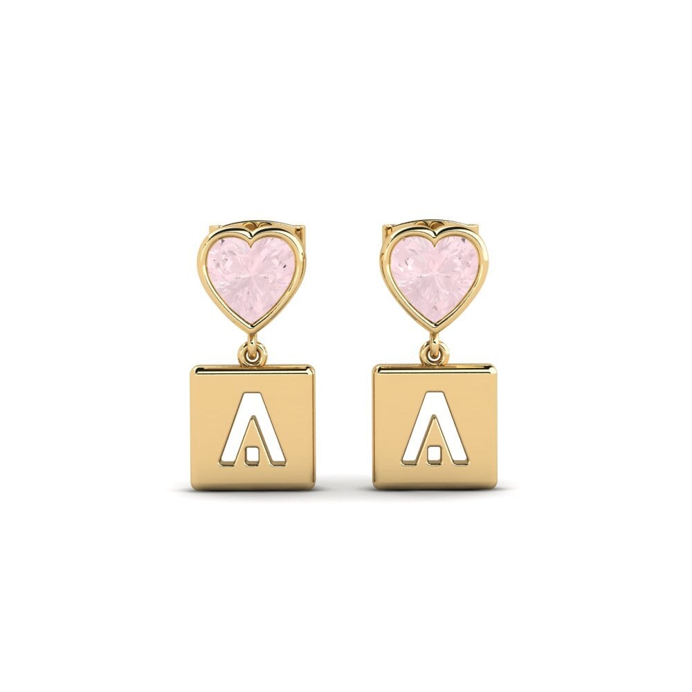 Rose Quartz Women's Earring Camminare - A