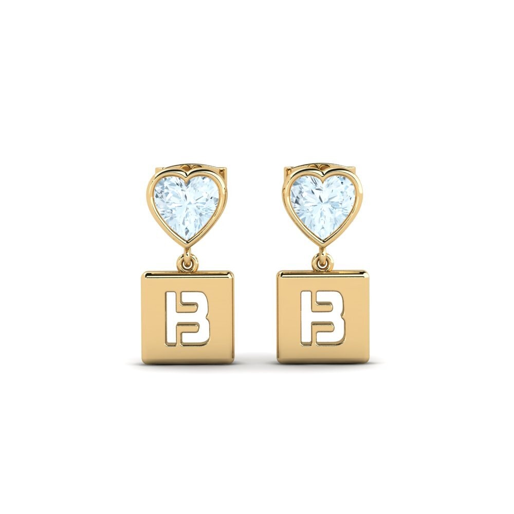 Aquamarine Women's Earring Camminare - B