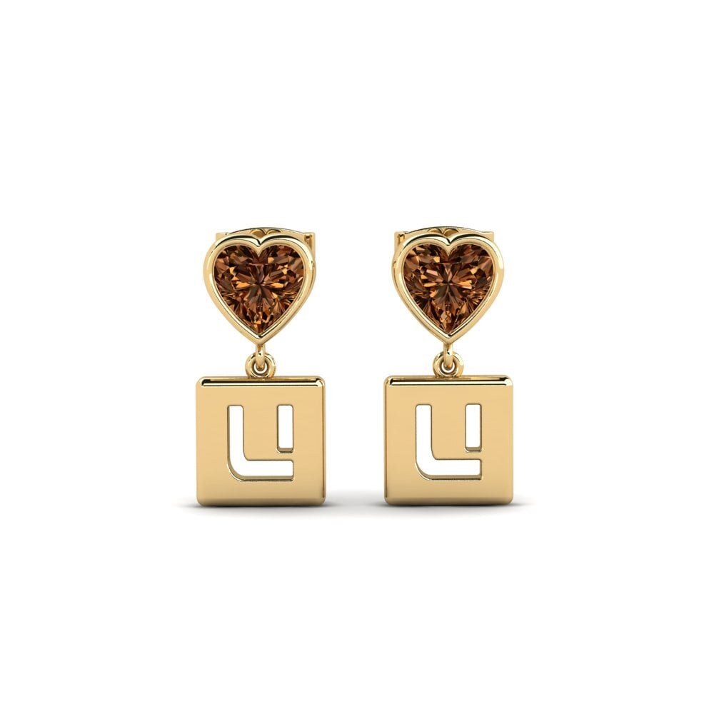 Brown Diamond Women's Earring Camminare - U