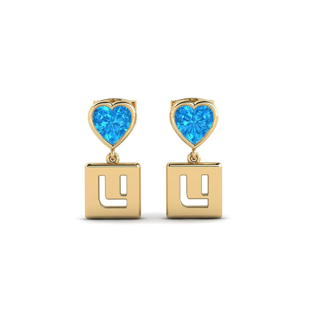 Blue Topaz Women's Earring Camminare - U