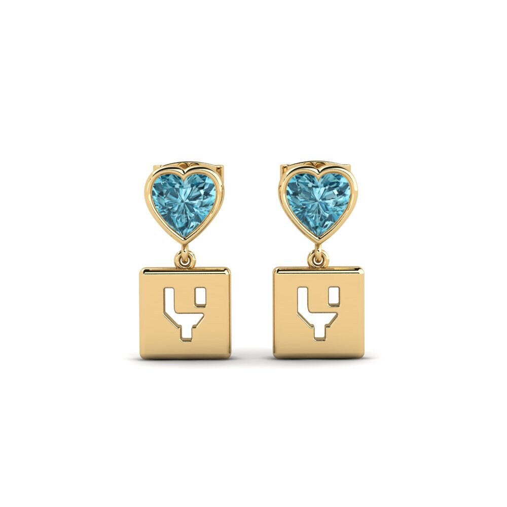 Blue Zircon Women's Earring Camminare - Y