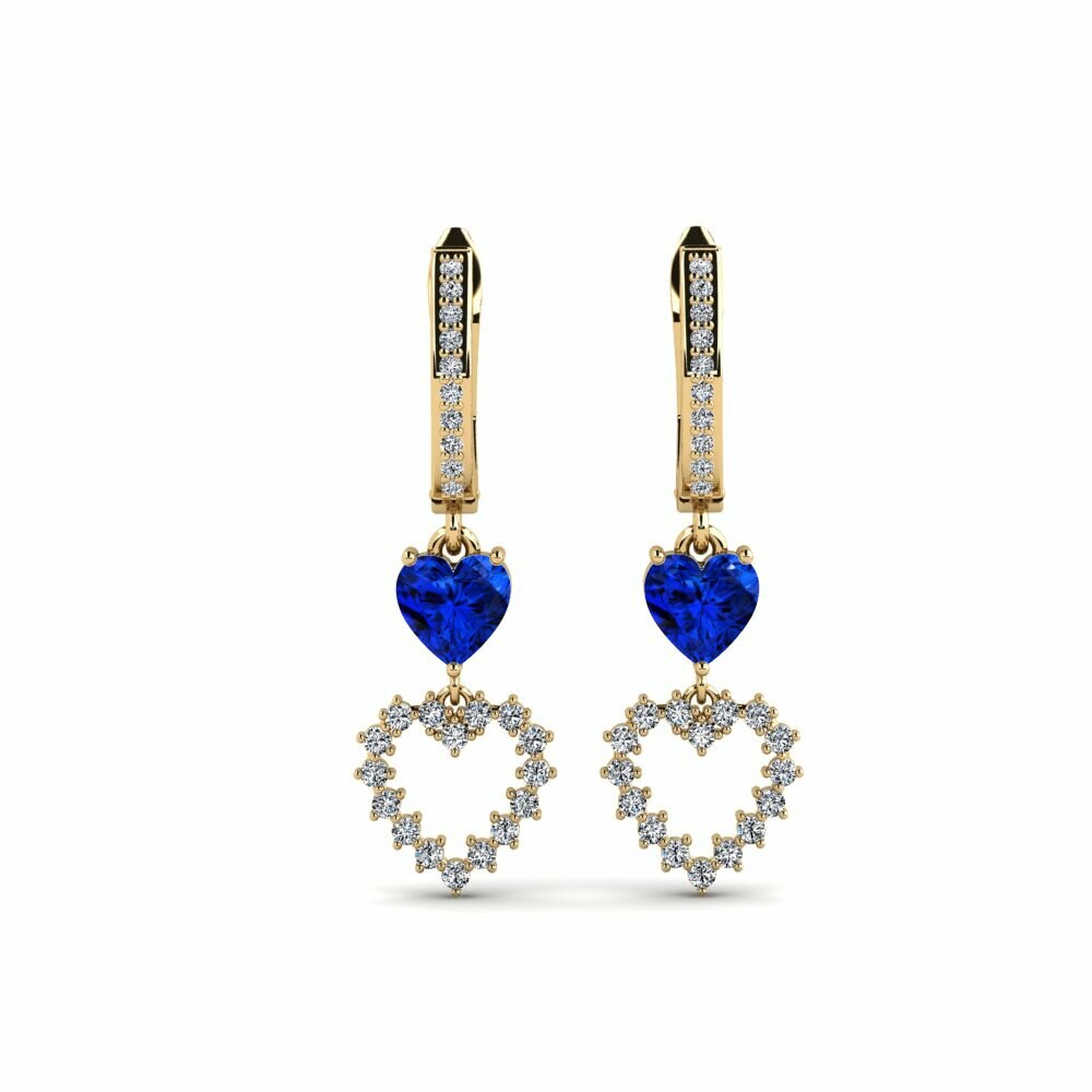 Sapphire (Lab Created) Women's Earring Jacht