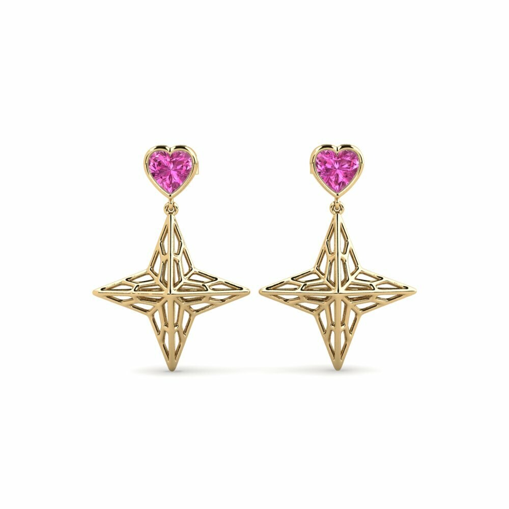 Pink Topaz Women's Earring Postcava