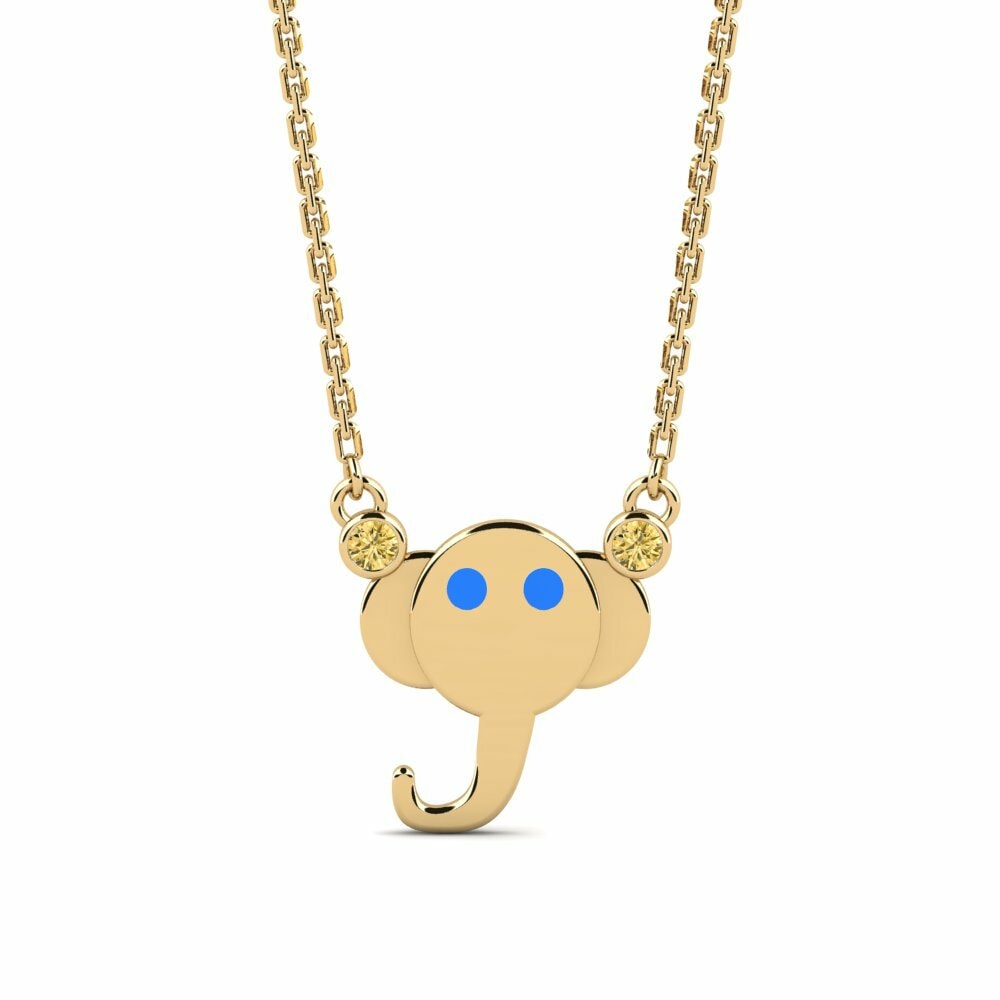Gele Diamant Kinderketting Dodo