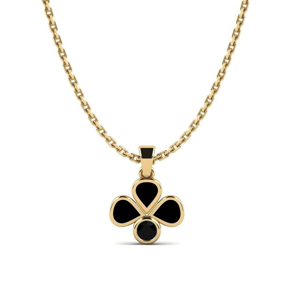 Zwarte Diamant Kinderhanger Elies